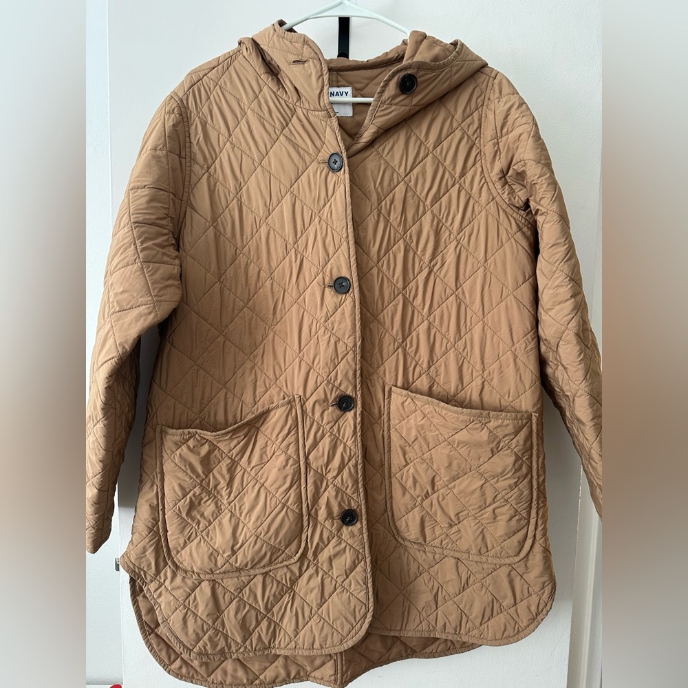 Old Navy Tan Quilted Utility Jacket